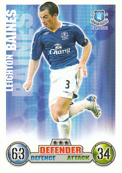 Leighton Baines Everton 2007/08 Topps Match Attax #116